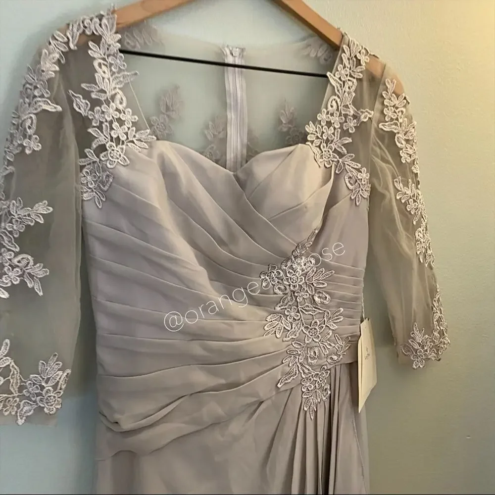 NWT LANTING Gray Bridesmaid Dress